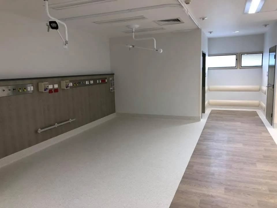 Everbright Allied Health — wall protection installation detail